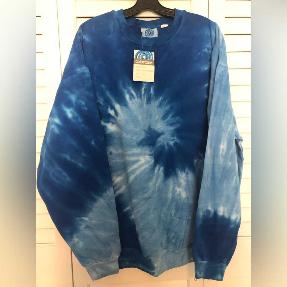 Royal Blue Tie-Dye Sweatshirt